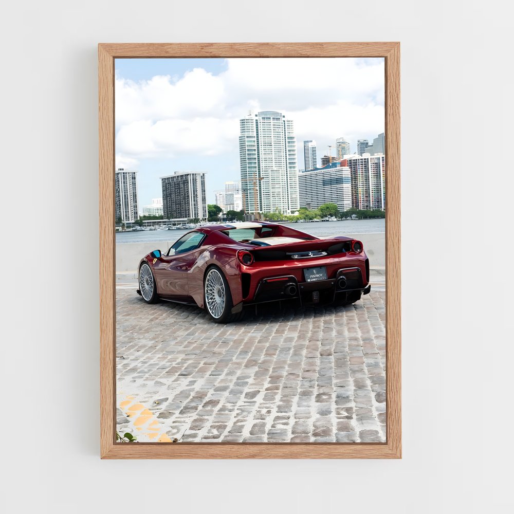Poster Piste Écarlate – affiche Ferrari (vue 4)